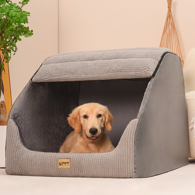 Warm Medium Large Dog Golden Retriever Removable And Washable Pet Bed - Image 2