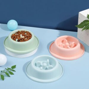 Pet Slow Eating Feeder Dog Feeding Food Bowls Anti-Choking Dog Bowl Interactive Puppy Food Plate Dishes