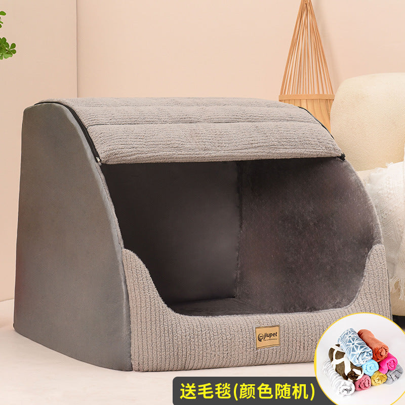 Warm Medium Large Dog Golden Retriever Removable And Washable Pet Bed - Image 6