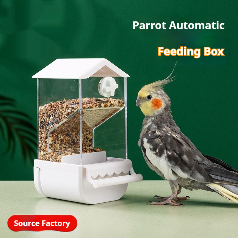 Parrot Automatic Pet Feeder Food Container - Image 3
