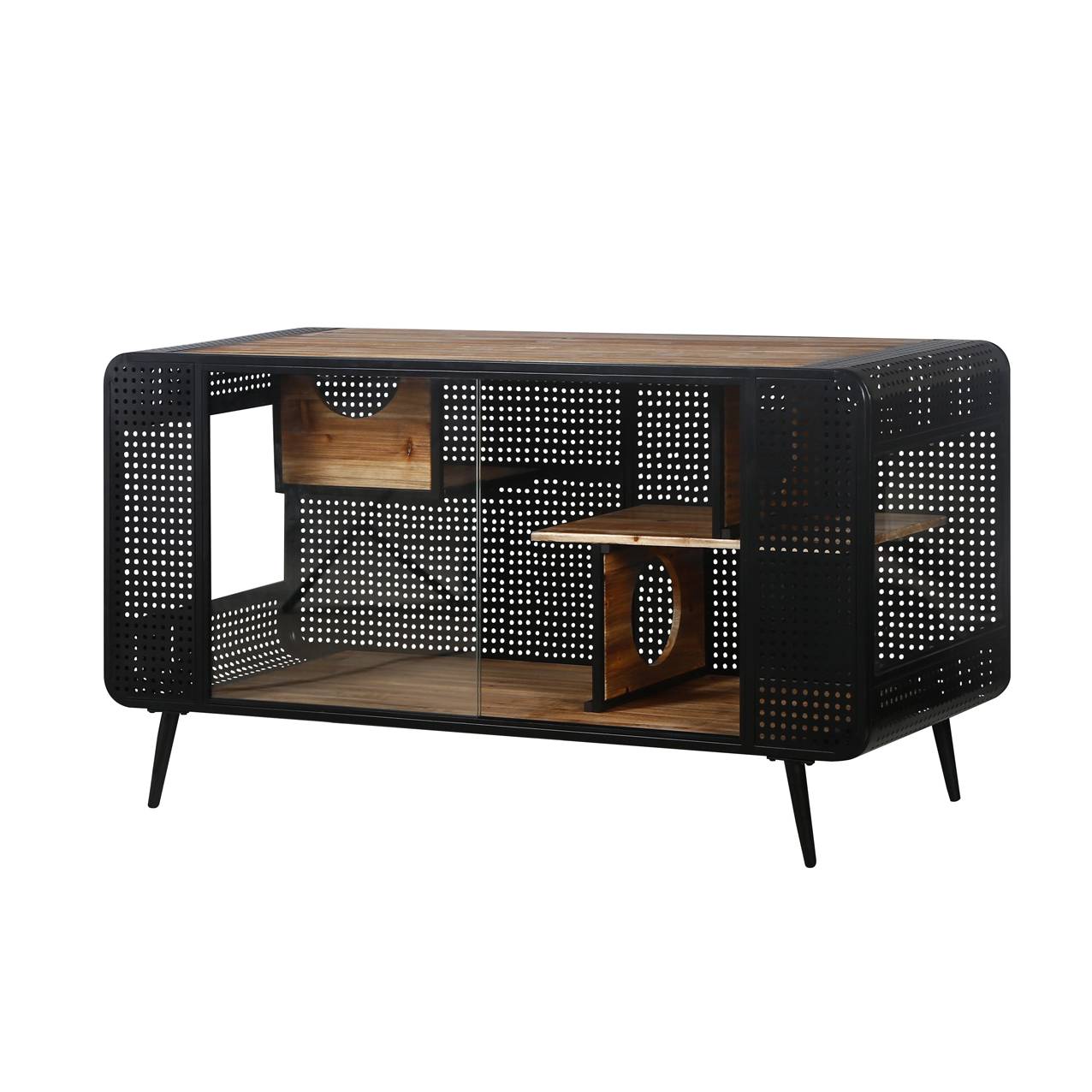 Spacious Cat House With Tempered Glass For Living Room, Hallway - Image 4