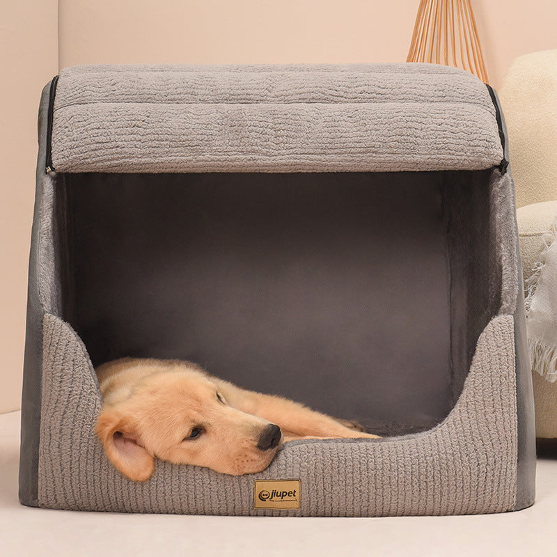 Warm Medium Large Dog Golden Retriever Removable And Washable Pet Bed - Image 3