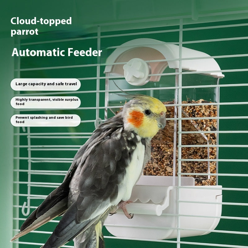 Parrot Automatic Pet Feeder Food Container - Image 2