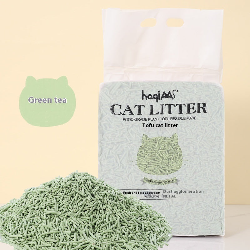 Original Tofu Cat Litter 6L Green Tea Mixed Plant - Image 4