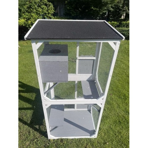 Outdoor Indoor Cat Pet Climbing Frame Game Cage Cute Large Space - Image 4