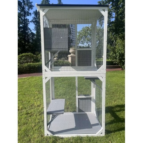 Outdoor Indoor Cat Pet Climbing Frame Game Cage Cute Large Space - Image 5
