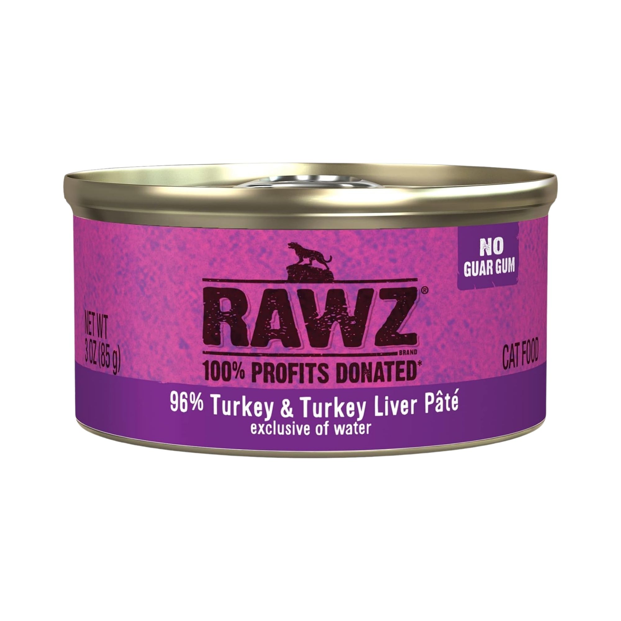 Rawz 96% Cat 3oz.Turkey & Turkey Liver Pate (Case of 18)