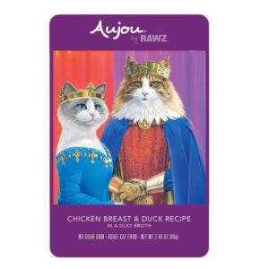 Rawz Aujou Cat Pouch Chicken Breast & Duck 2.46oz. / 8 Pouches / (Case of 6)