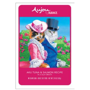 Rawz Aujou Cat Pouch Tuna & Salmon 2.46oz. / 8 Pouches / (Case of 6)
