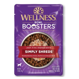 Wellness Bowl Boosters Simply Shreds 2.8oz. Chicken & Beef Shred (Case of 12)