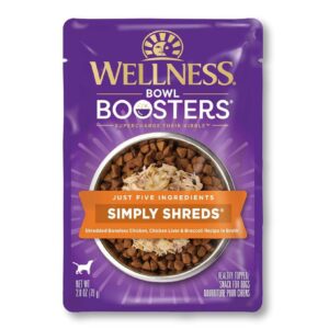 Wellness Bowl Boosters Simply Shreds 2.8oz. Chicken & Chicken Liver Shred (Case of 12)