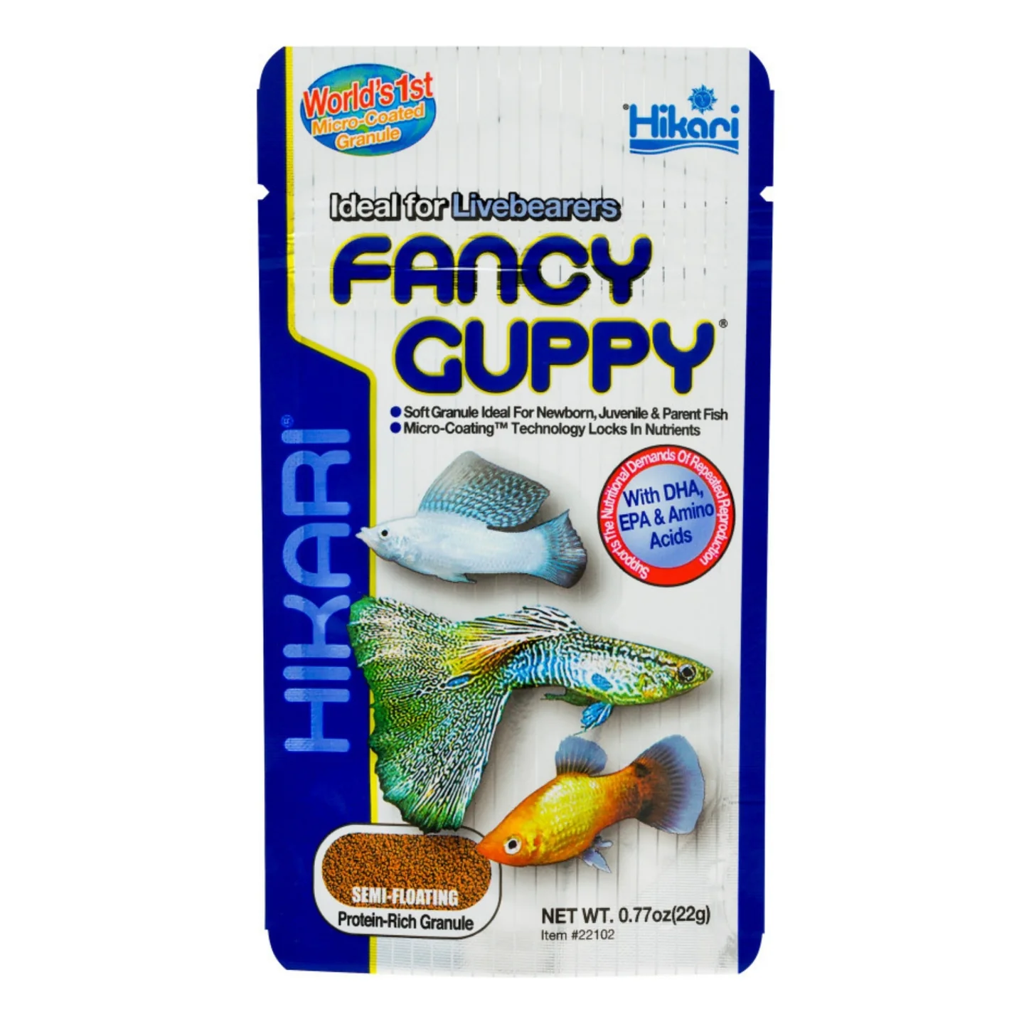 Hikari USA Tropical Fancy Guppy Granules Fish Food 1ea / 0.77 oz