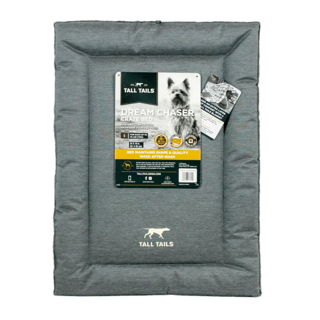 Tall Tails Dog Crate Mat Bed Gray